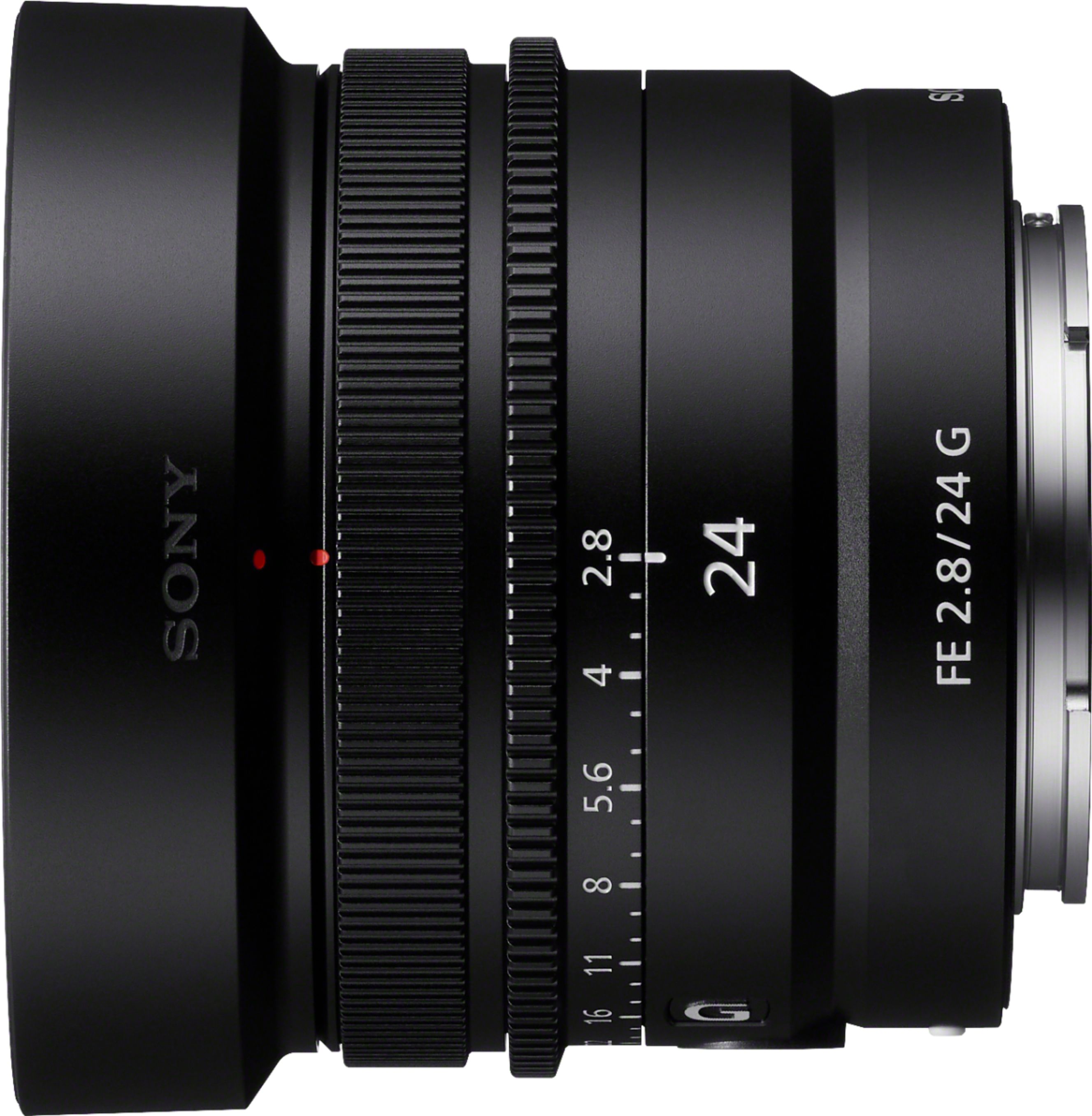 Alt View 13. Sony - FE 24mm F2.8G Full-frame Ultra-compact G Lens for Sony Alpha E-mount Cameras - Black.