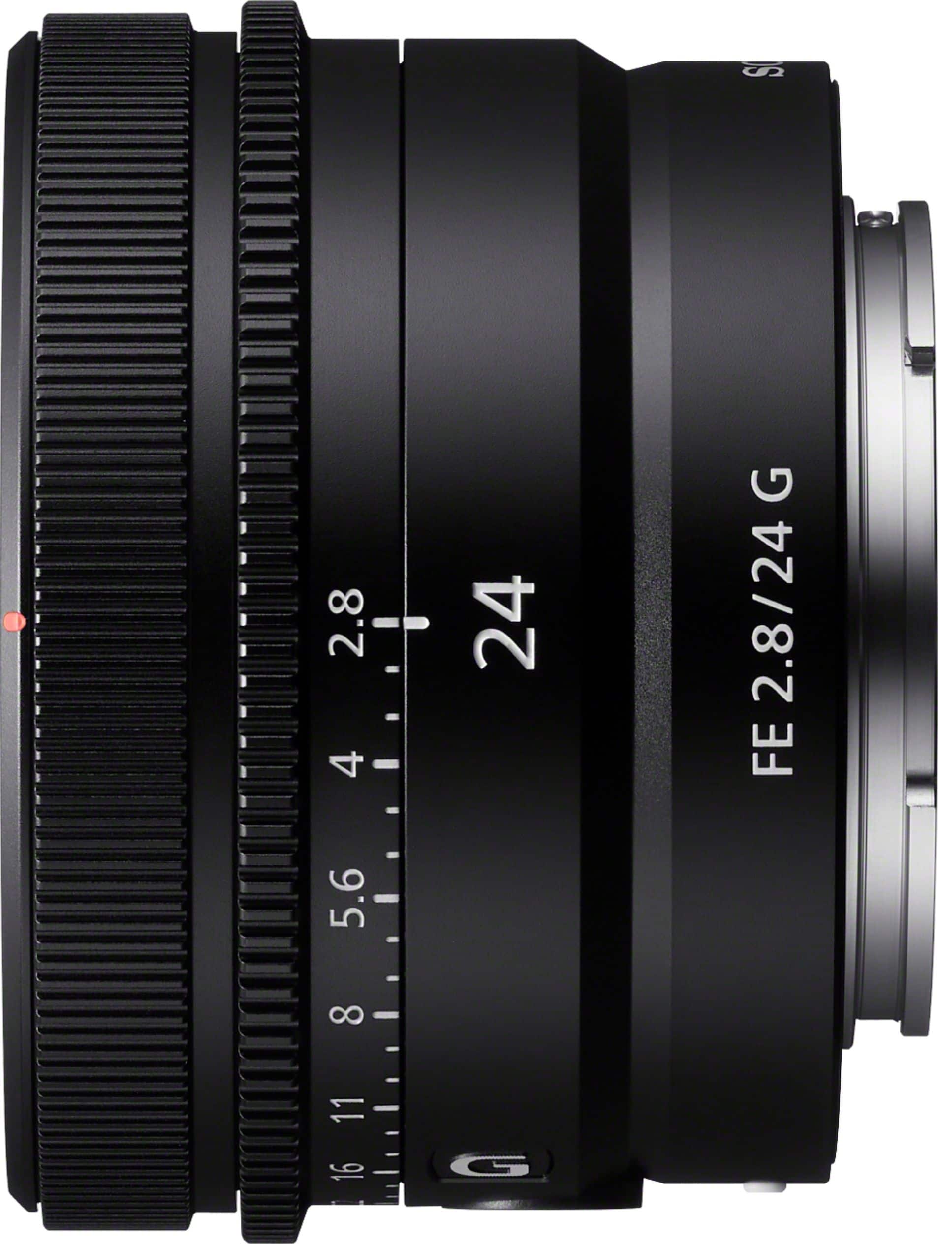 Alt View 1. Sony - FE 24mm F2.8G Full-frame Ultra-compact G Lens for Sony Alpha E-mount Cameras - Black.