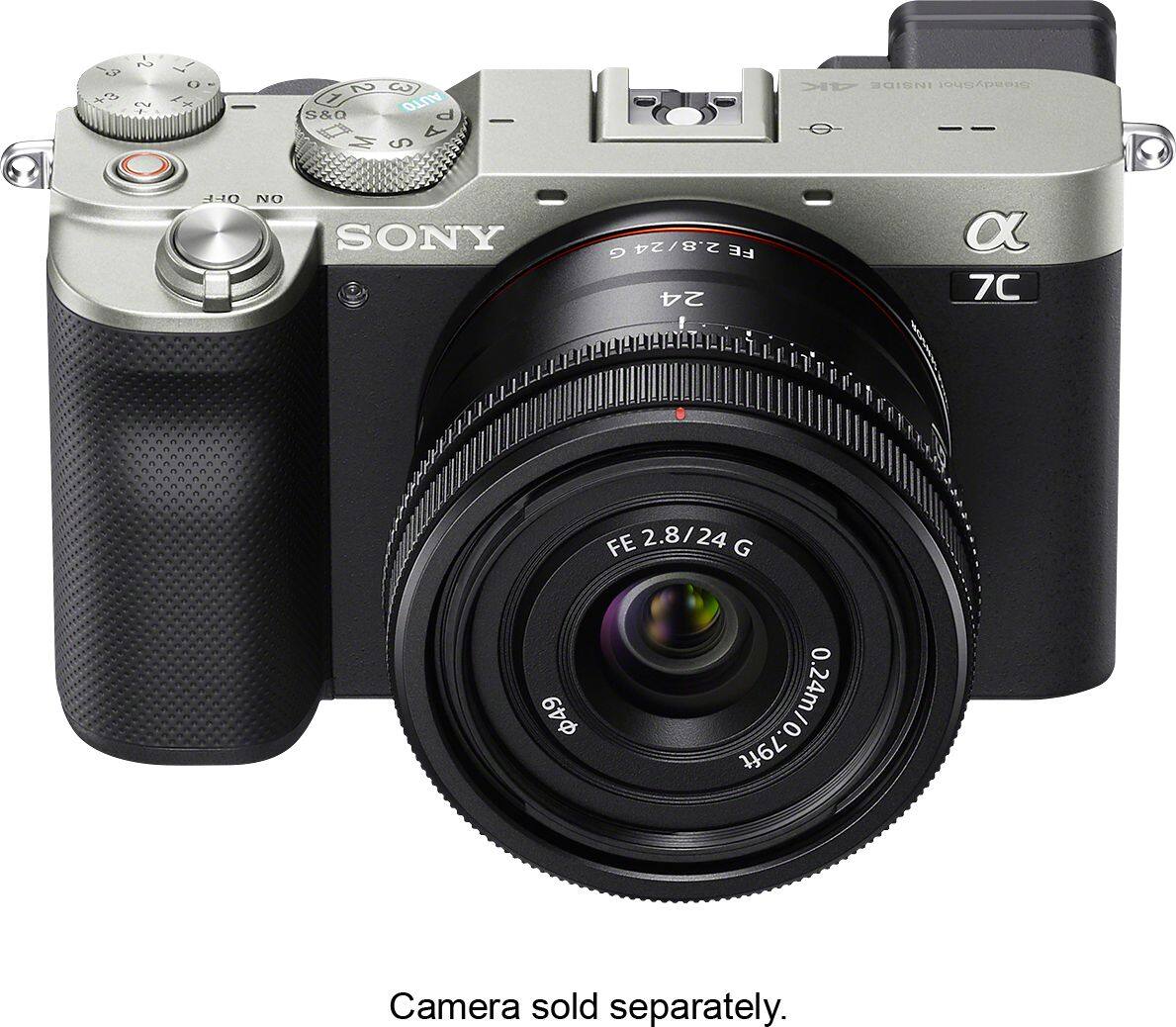 Alt View 24. Sony - FE 24mm F2.8G Full-frame Ultra-compact G Lens for Sony Alpha E-mount Cameras - Black.