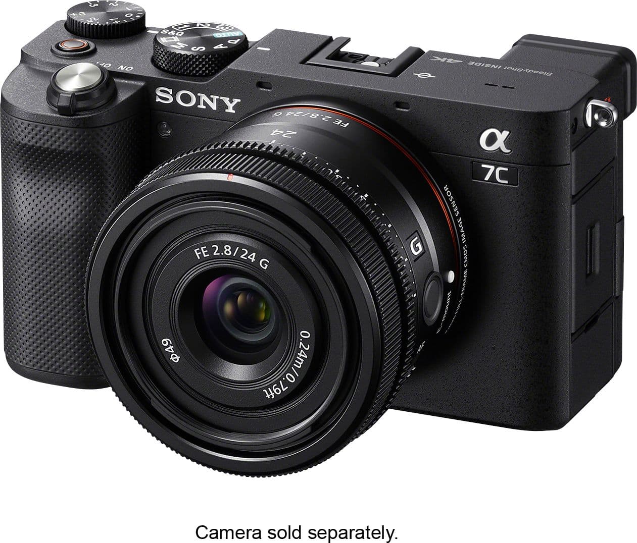 Alt View 27. Sony - FE 24mm F2.8G Full-frame Ultra-compact G Lens for Sony Alpha E-mount Cameras - Black.