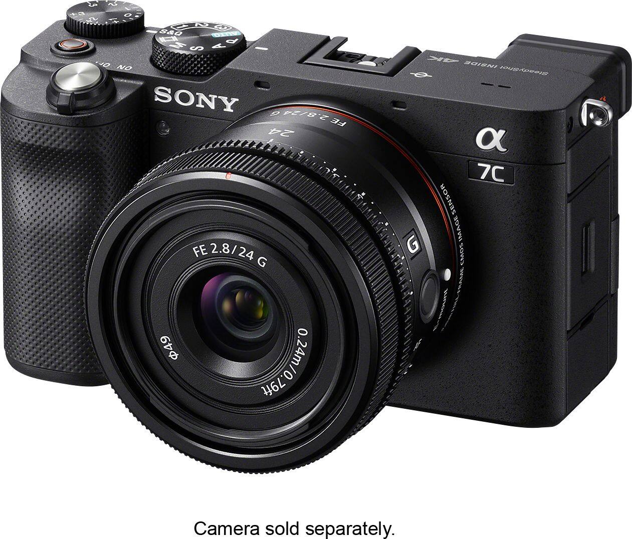 Alt View 27. Sony - FE 24mm F2.8G Full-frame Ultra-compact G Lens for Sony Alpha E-mount Cameras - Black.