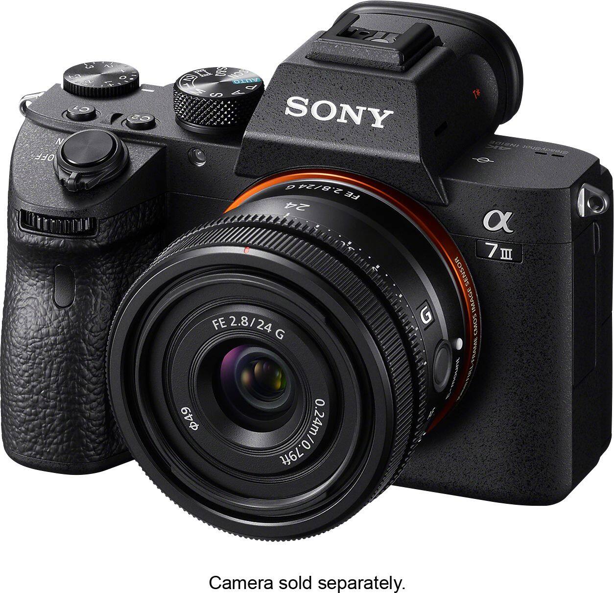 Alt View 29. Sony - FE 24mm F2.8G Full-frame Ultra-compact G Lens for Sony Alpha E-mount Cameras - Black.