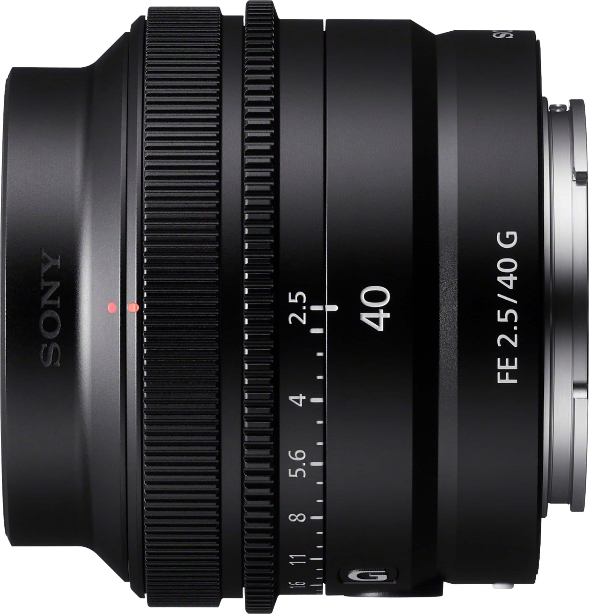 Alt View 12. Sony - FE 40mm F2.5 G Full-frame Ultra-compact G Lens for Sony Alpha E-mount Cameras - Black.