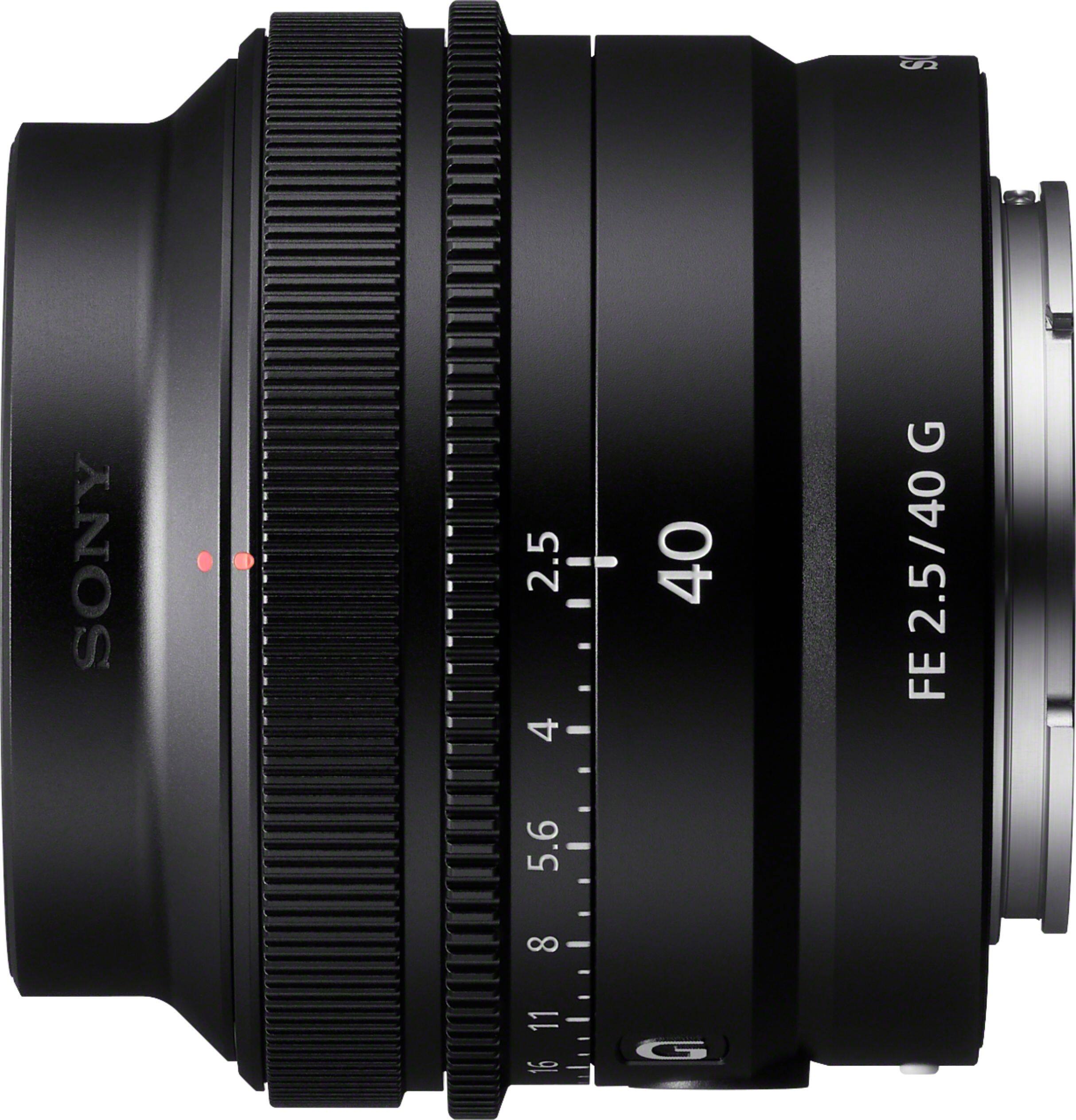 Alt View 12. Sony - FE 40mm F2.5 G Full-frame Ultra-compact G Lens for Sony Alpha E-mount Cameras - Black.