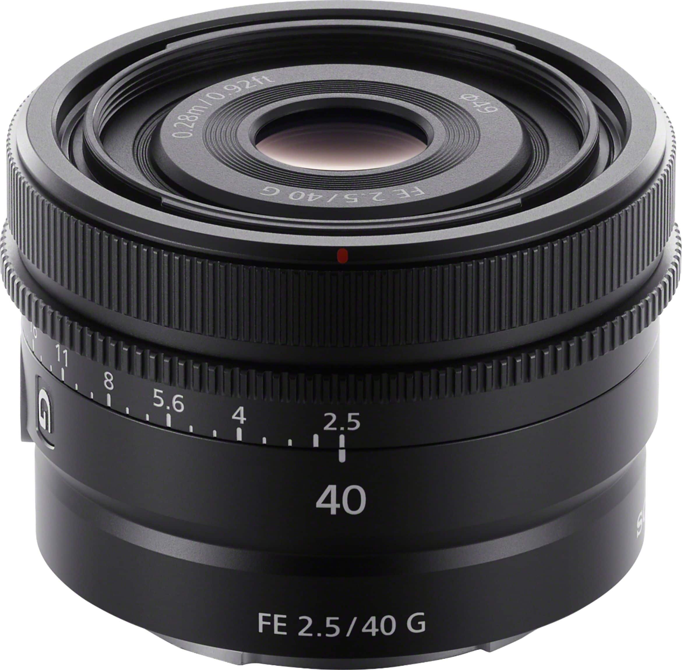 Alt View 13. Sony - FE 40mm F2.5 G Full-frame Ultra-compact G Lens for Sony Alpha E-mount Cameras - Black.