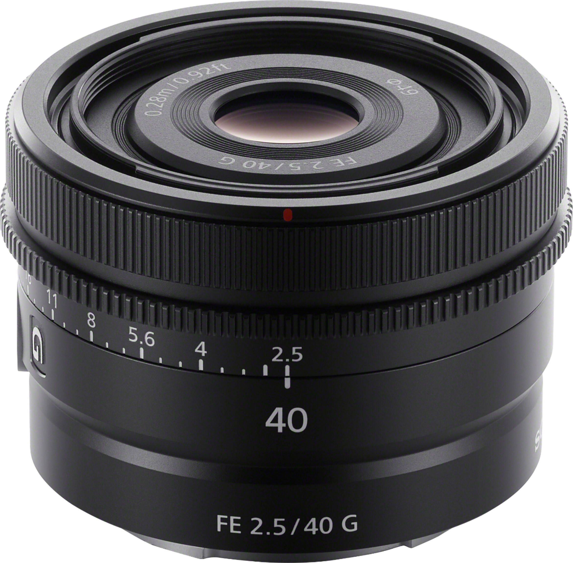 Alt View 13. Sony - FE 40mm F2.5 G Full-frame Ultra-compact G Lens for Sony Alpha E-mount Cameras - Black.