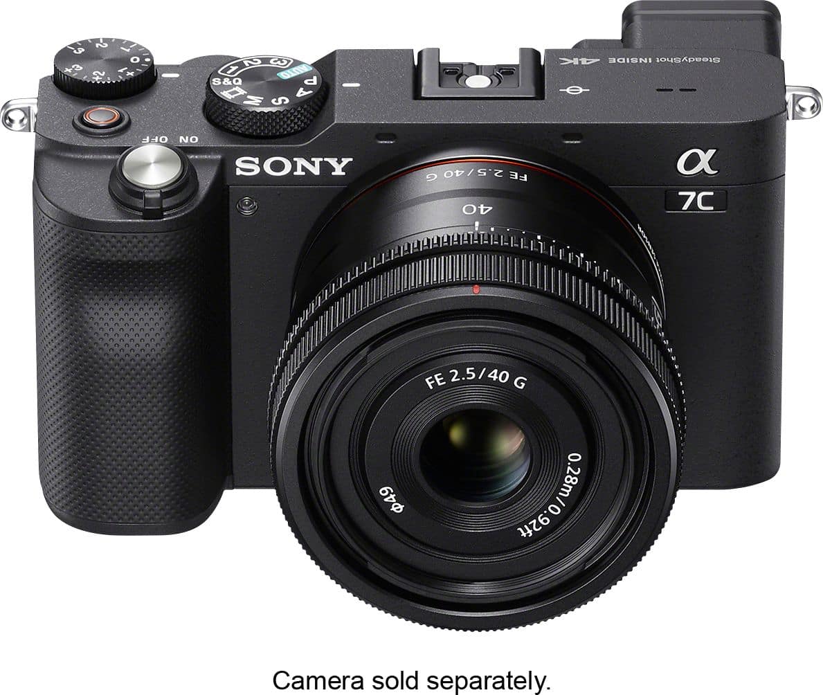 Alt View 23. Sony - FE 40mm F2.5 G Full-frame Ultra-compact G Lens for Sony Alpha E-mount Cameras - Black.