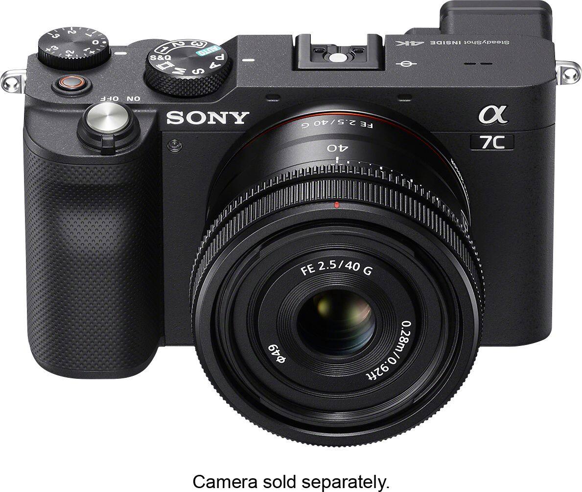 Alt View 23. Sony - FE 40mm F2.5 G Full-frame Ultra-compact G Lens for Sony Alpha E-mount Cameras - Black.