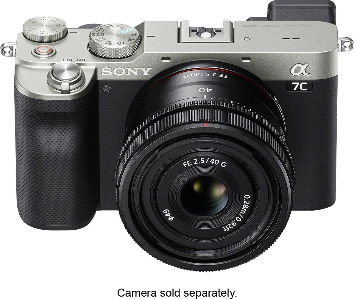 Alt View 24. Sony - FE 40mm F2.5 G Full-frame Ultra-compact G Lens for Sony Alpha E-mount Cameras - Black.