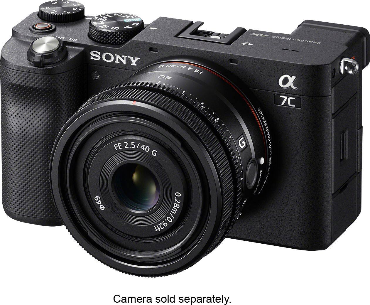 Alt View 25. Sony - FE 40mm F2.5 G Full-frame Ultra-compact G Lens for Sony Alpha E-mount Cameras - Black.