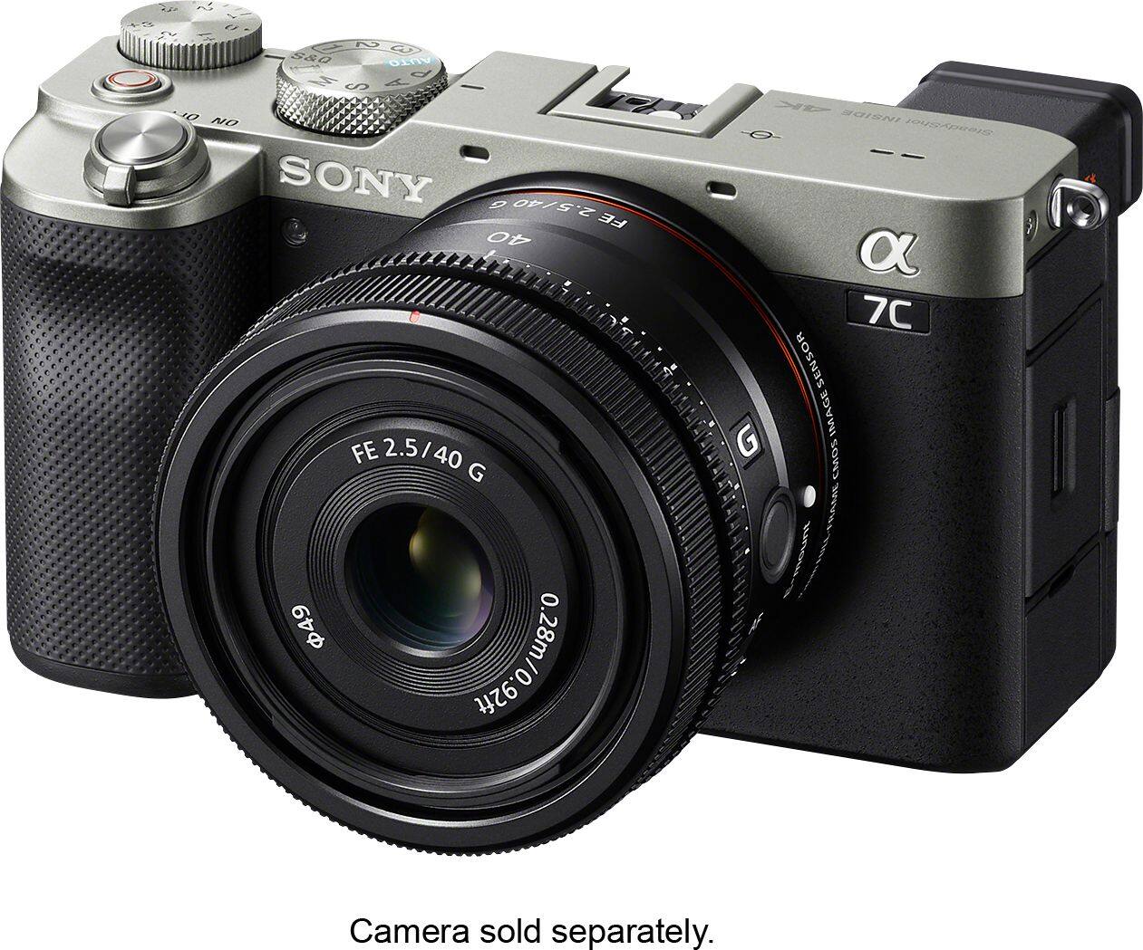 Alt View 26. Sony - FE 40mm F2.5 G Full-frame Ultra-compact G Lens for Sony Alpha E-mount Cameras - Black.