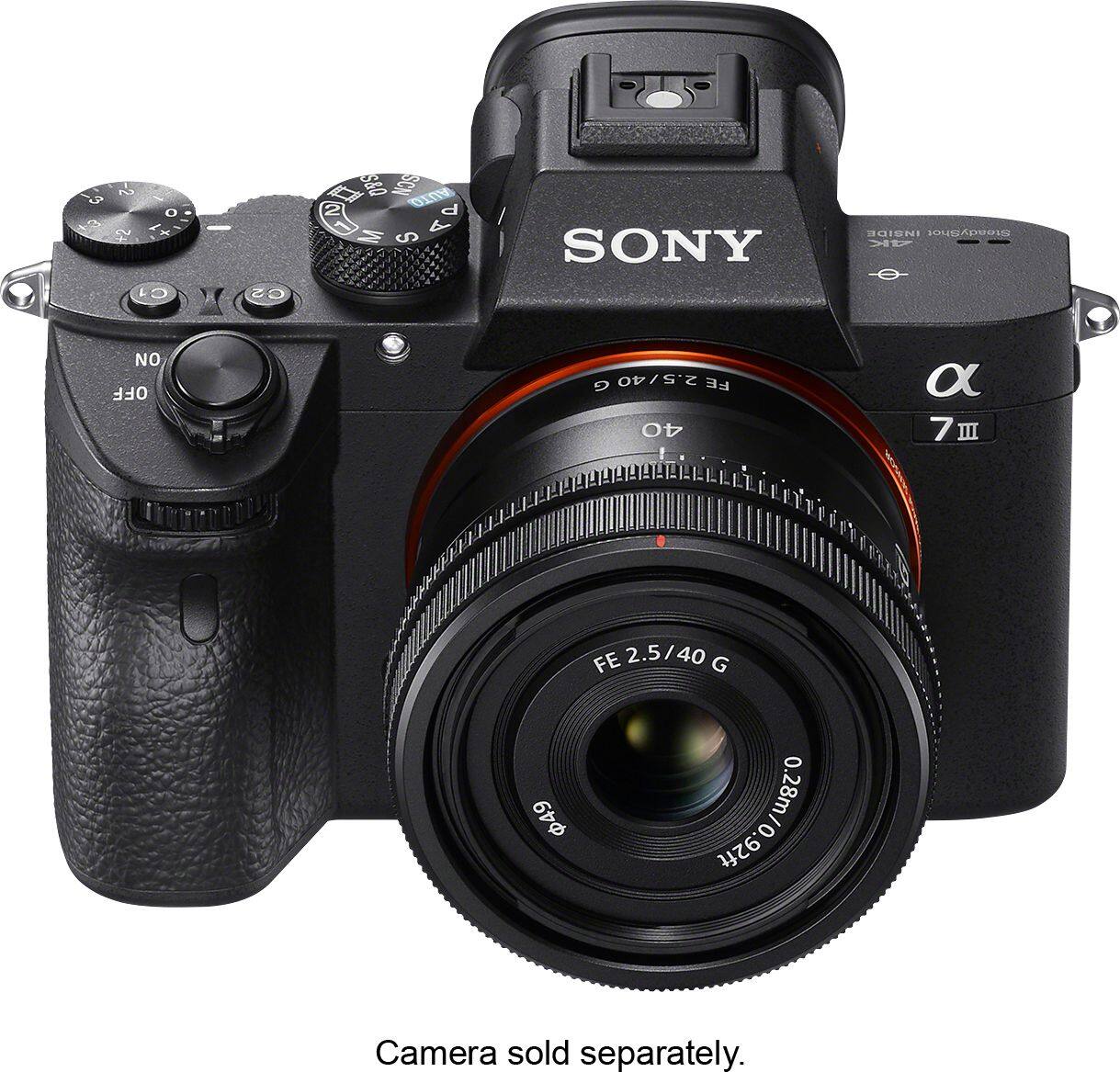 Alt View 27. Sony - FE 40mm F2.5 G Full-frame Ultra-compact G Lens for Sony Alpha E-mount Cameras - Black.