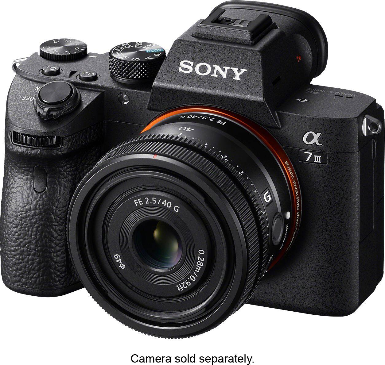 Alt View 28. Sony - FE 40mm F2.5 G Full-frame Ultra-compact G Lens for Sony Alpha E-mount Cameras - Black.