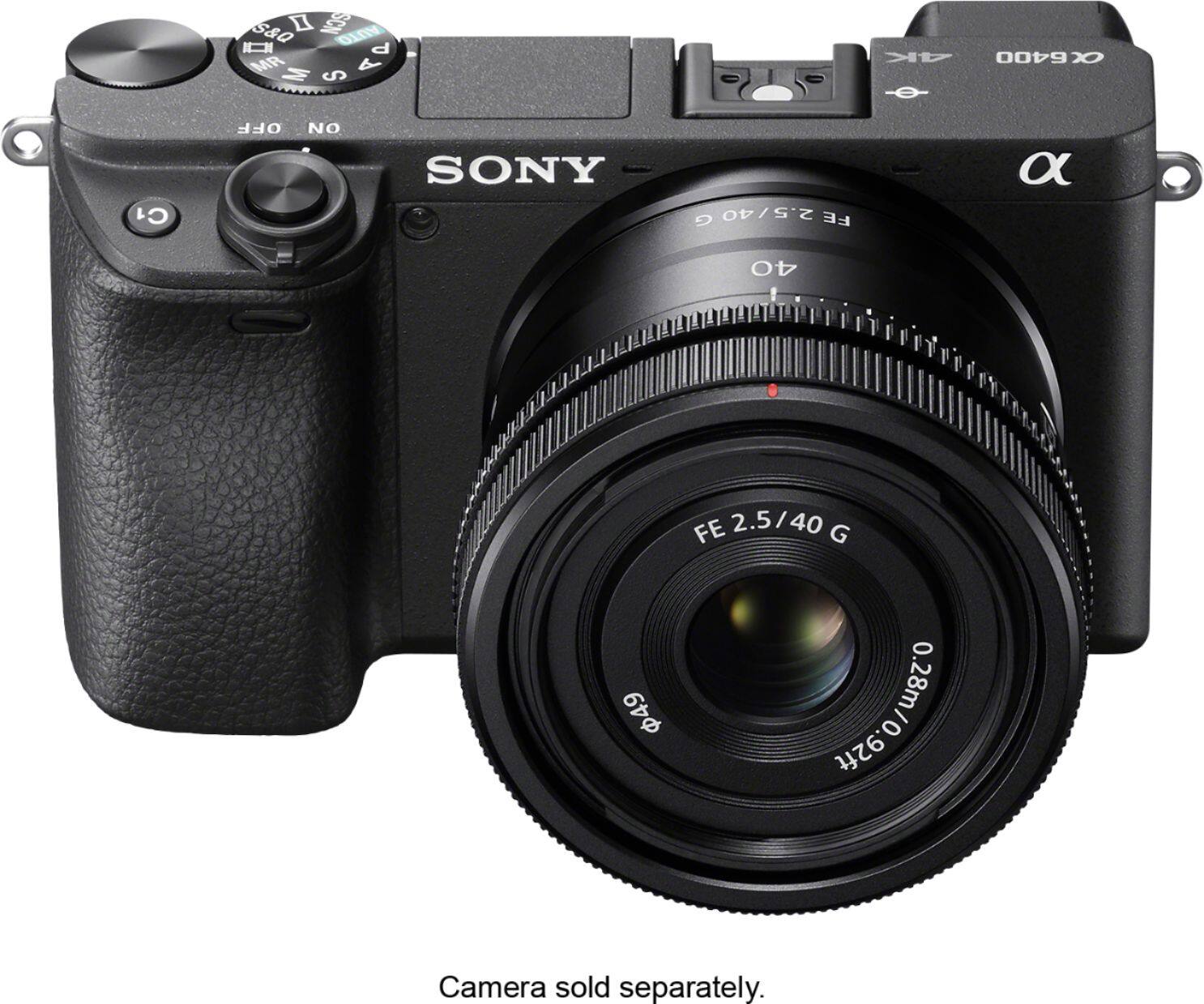 Alt View 29. Sony - FE 40mm F2.5 G Full-frame Ultra-compact G Lens for Sony Alpha E-mount Cameras - Black.