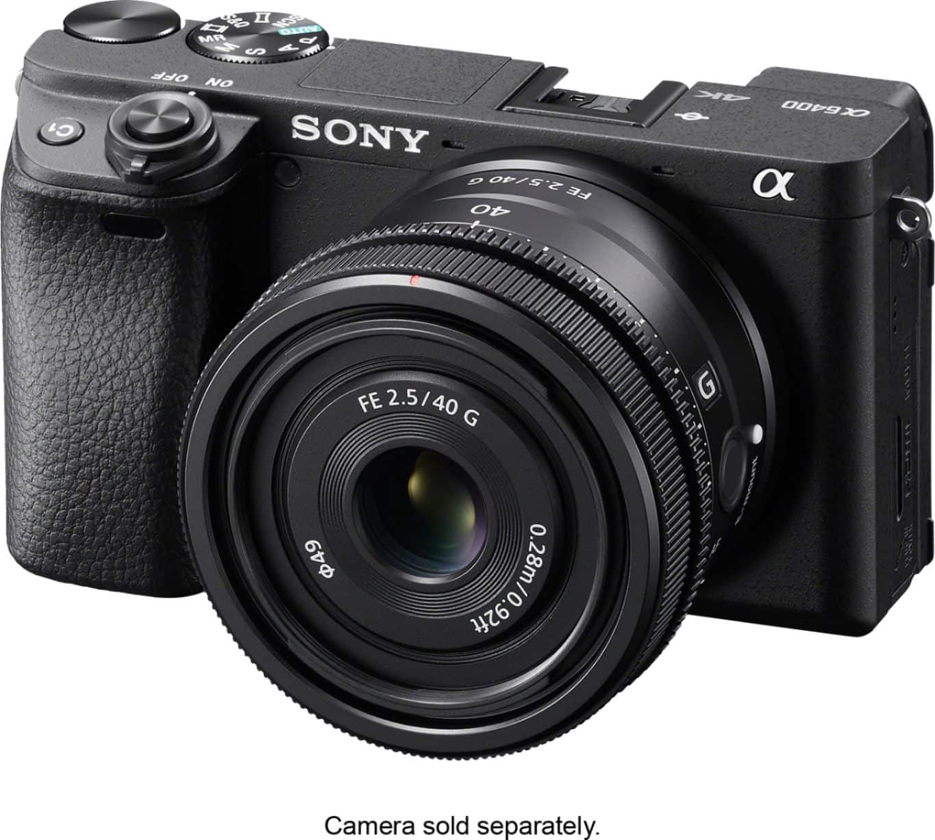 Alt View 30. Sony - FE 40mm F2.5 G Full-frame Ultra-compact G Lens for Sony Alpha E-mount Cameras - Black.