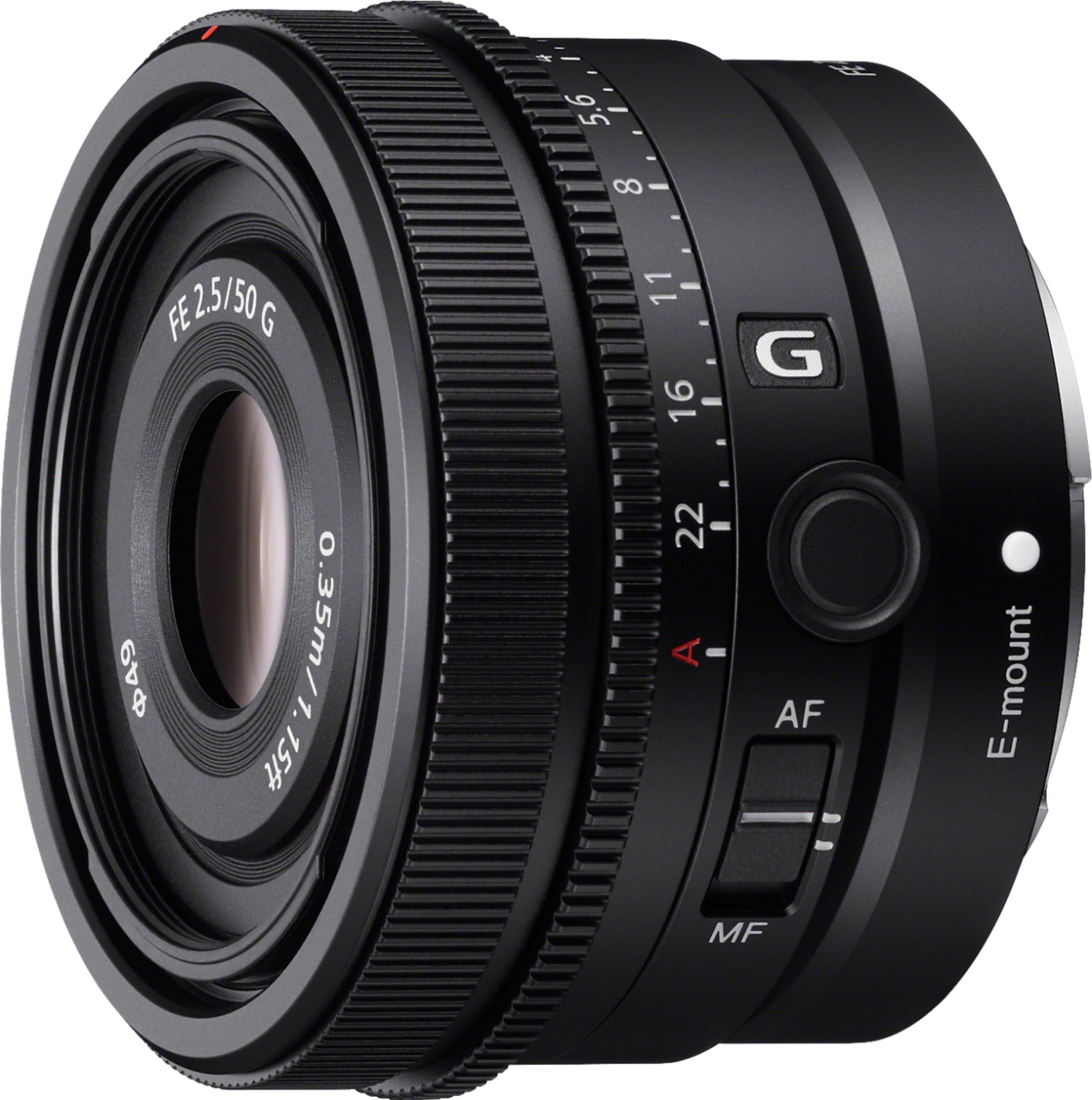 FE 50mm F2.5 G Full-frame Ultra-compact G Lens for Sony Alpha E-mount  Cameras Black SEL50F25G - Best Buy