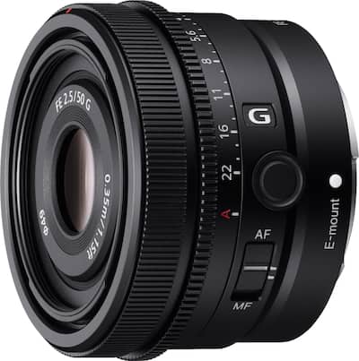 FE 50mm F2.5 G Full frame Ultra compact G Lens for Sony Alpha E FE 50mm F2.5 G Full frame Ultra compact G Lens for Sony Alpha E