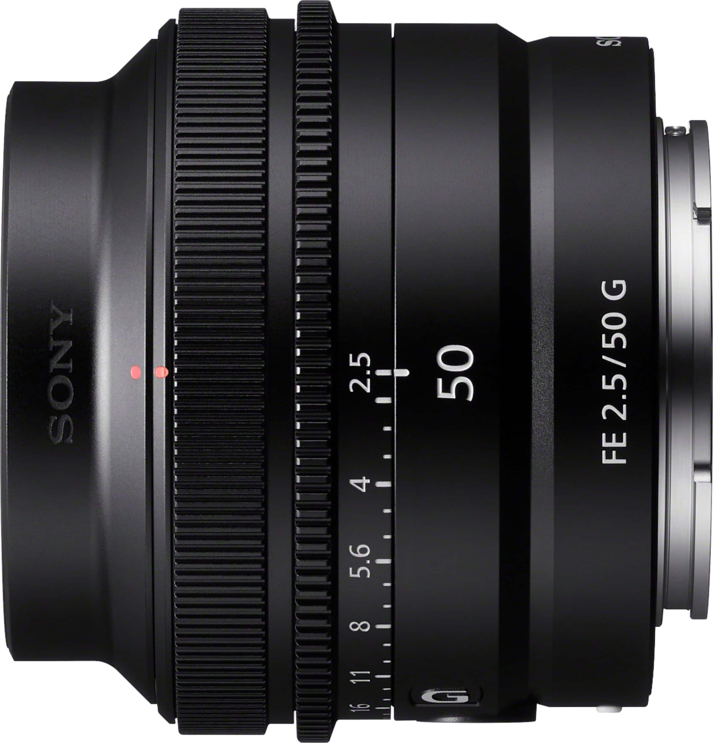Alt View 12. Sony - FE 50mm F2.5 G Full-frame Ultra-compact G Lens for Sony Alpha E-mount Cameras - Black.