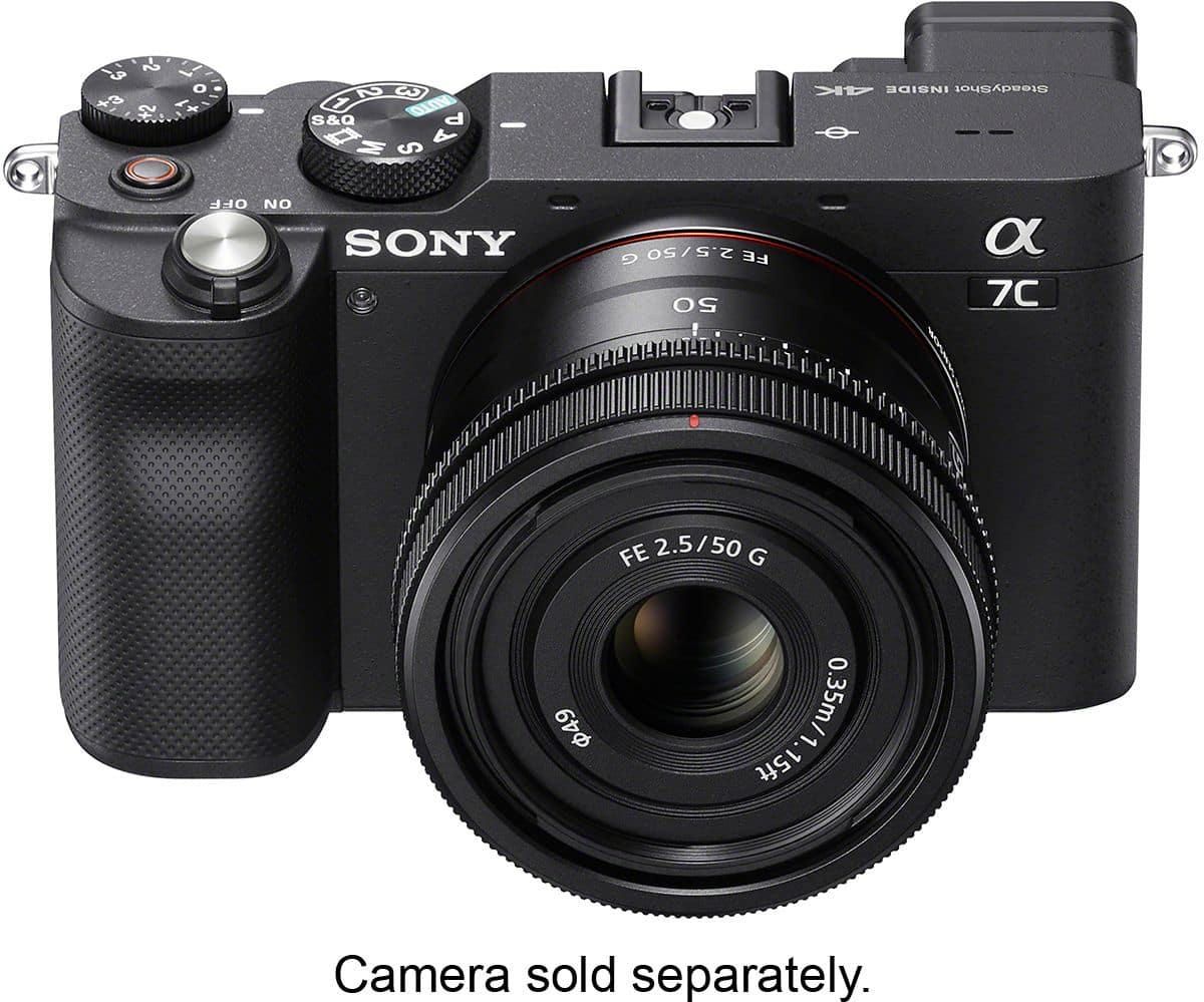 Alt View 24. Sony - FE 50mm F2.5 G Full-frame Ultra-compact G Lens for Sony Alpha E-mount Cameras - Black.