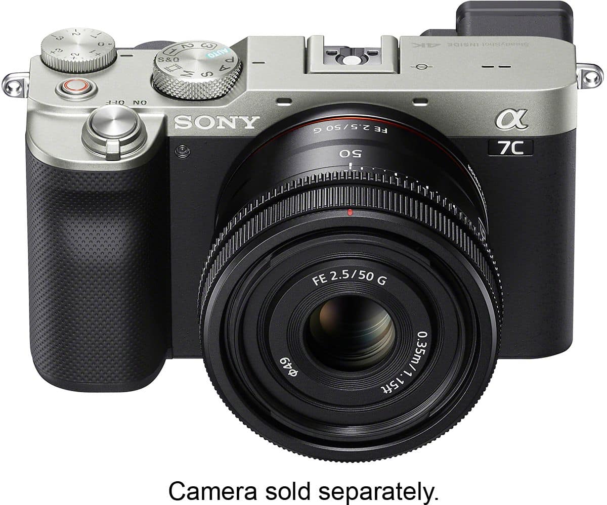 Alt View 26. Sony - FE 50mm F2.5 G Full-frame Ultra-compact G Lens for Sony Alpha E-mount Cameras - Black.