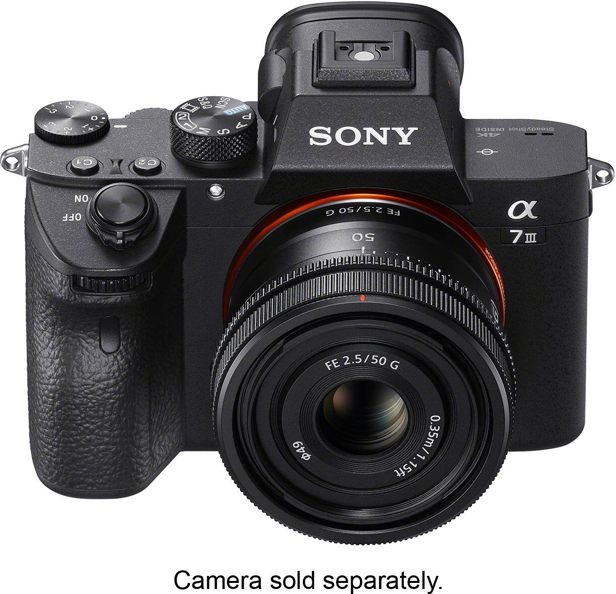 Alt View 28. Sony - FE 50mm F2.5 G Full-frame Ultra-compact G Lens for Sony Alpha E-mount Cameras - Black.
