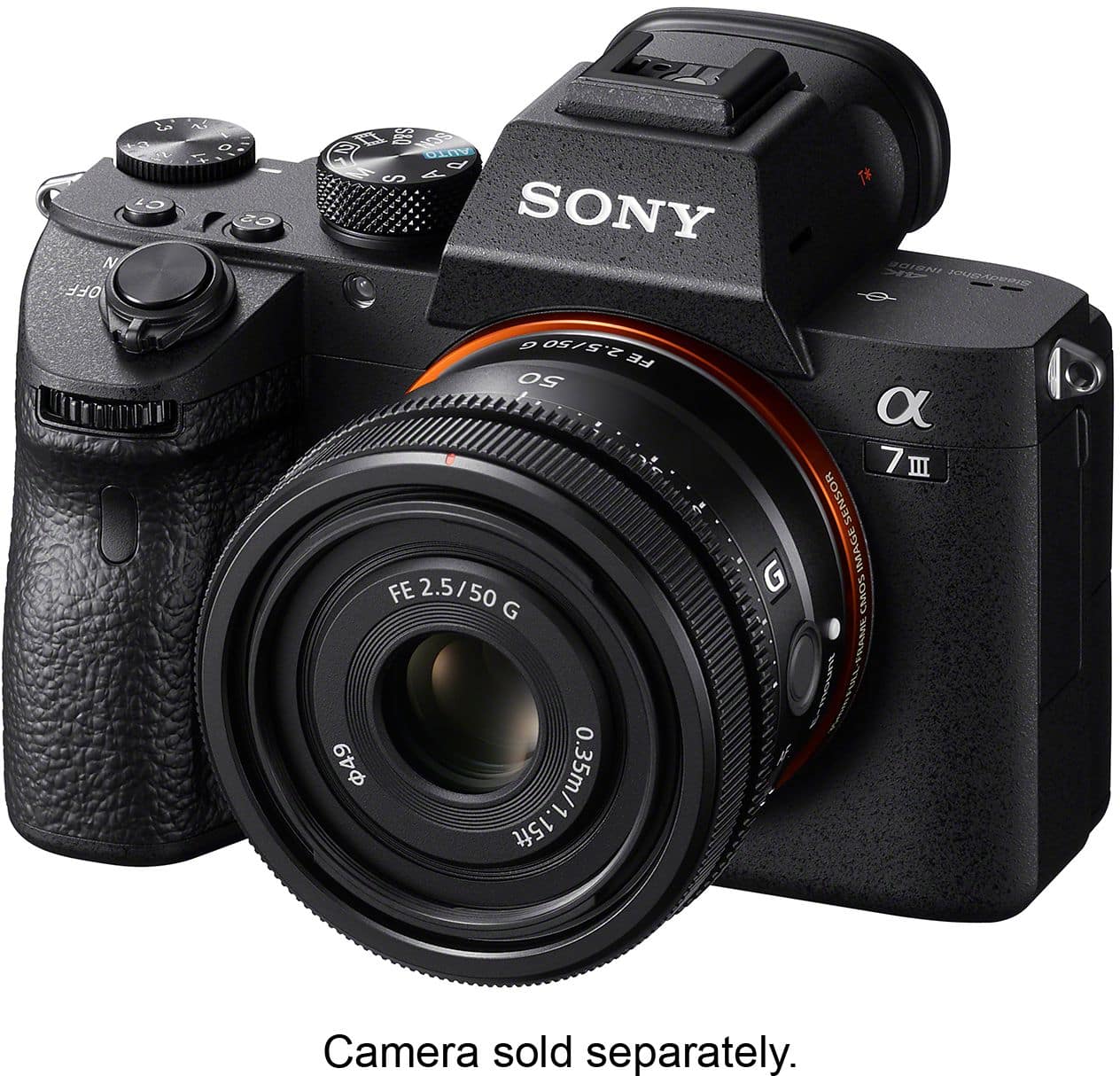 Alt View 29. Sony - FE 50mm F2.5 G Full-frame Ultra-compact G Lens for Sony Alpha E-mount Cameras - Black.