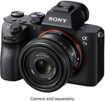 FE 50mm F2.5 G Full frame Ultra compact G Lens for Sony Alpha E FE 50mm F2.5 G Full frame Ultra compact G Lens for Sony Alpha E