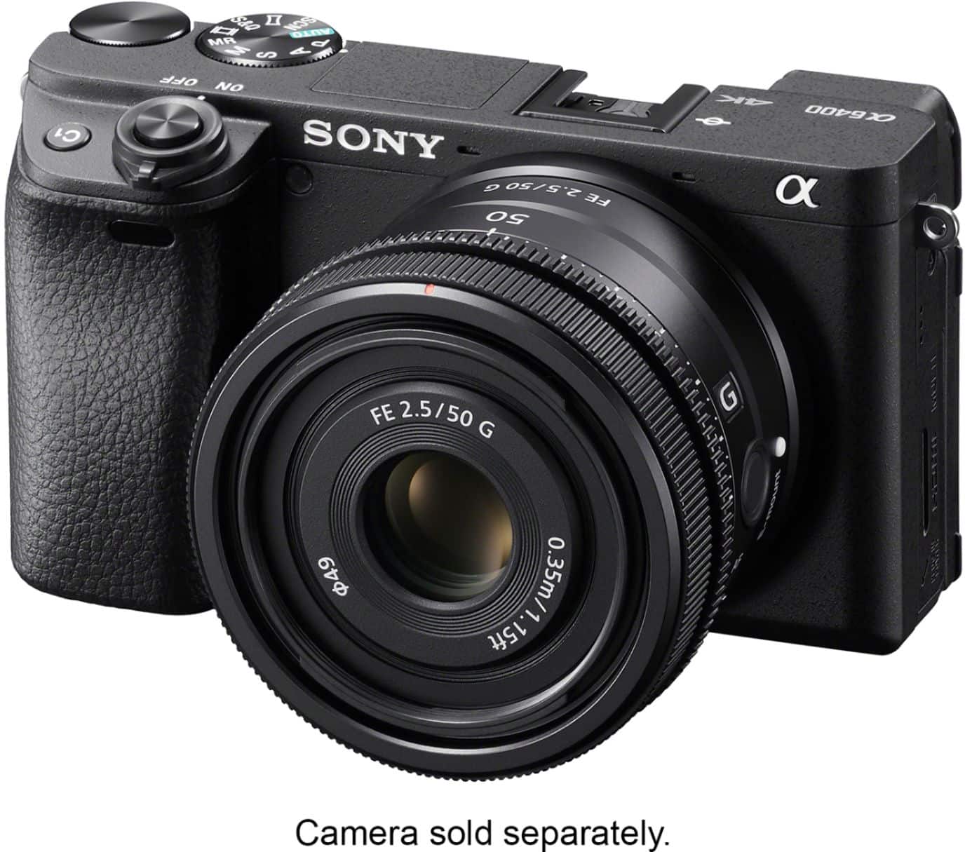 Alt View 31. Sony - FE 50mm F2.5 G Full-frame Ultra-compact G Lens for Sony Alpha E-mount Cameras - Black.