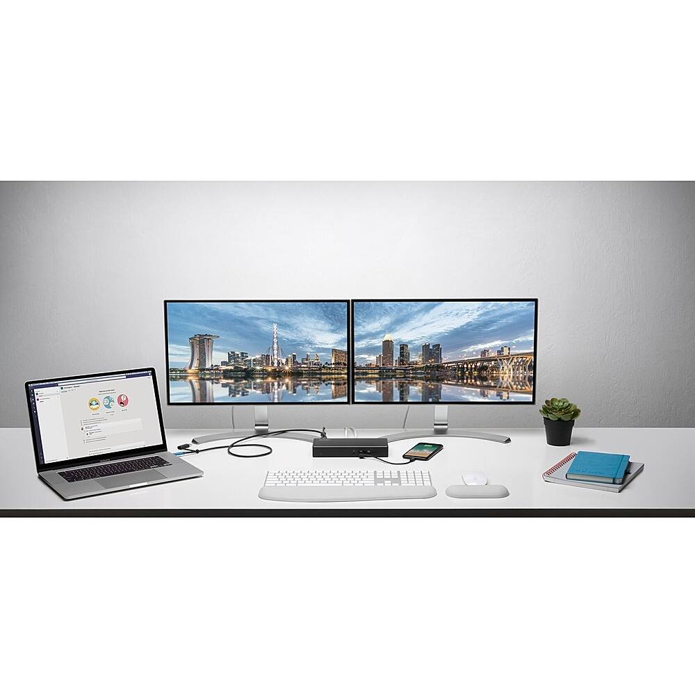 Alt View 23. Kensington - SD4780P Docking Station - Black.