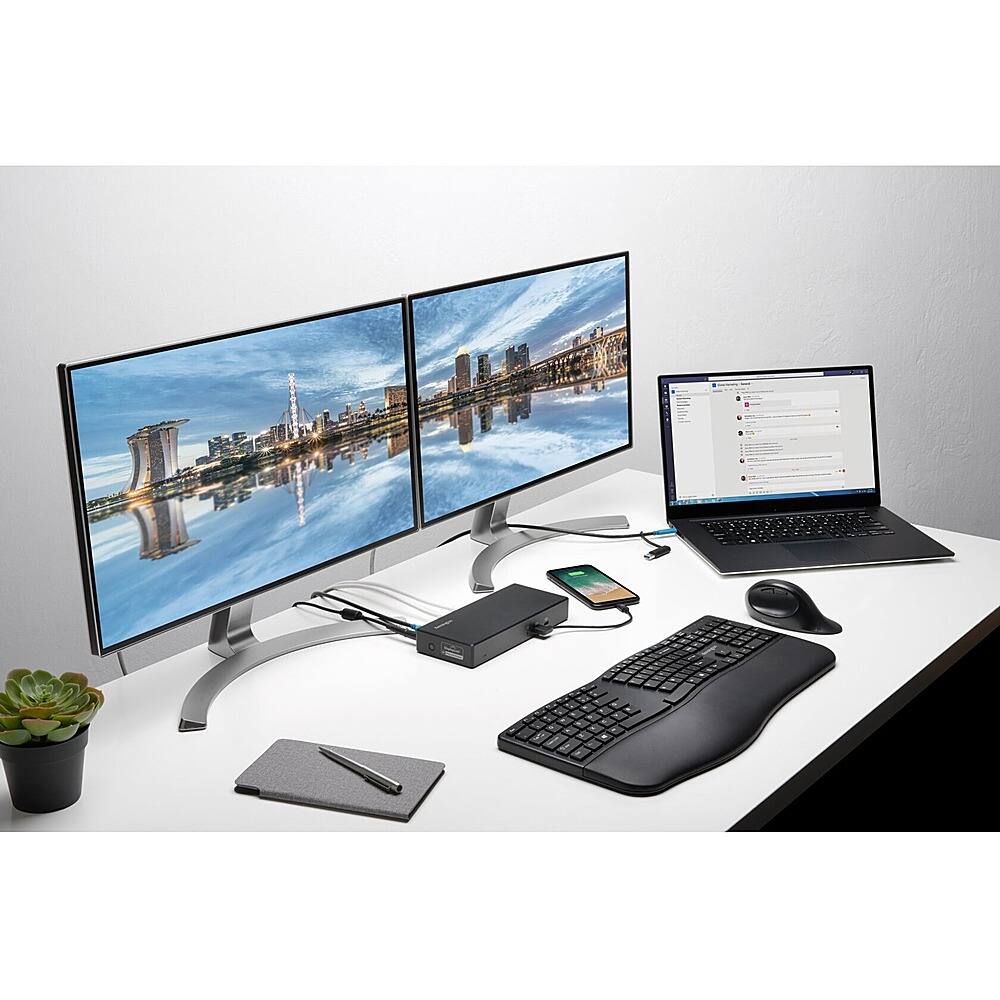 Alt View 26. Kensington - SD4780P Docking Station - Black.