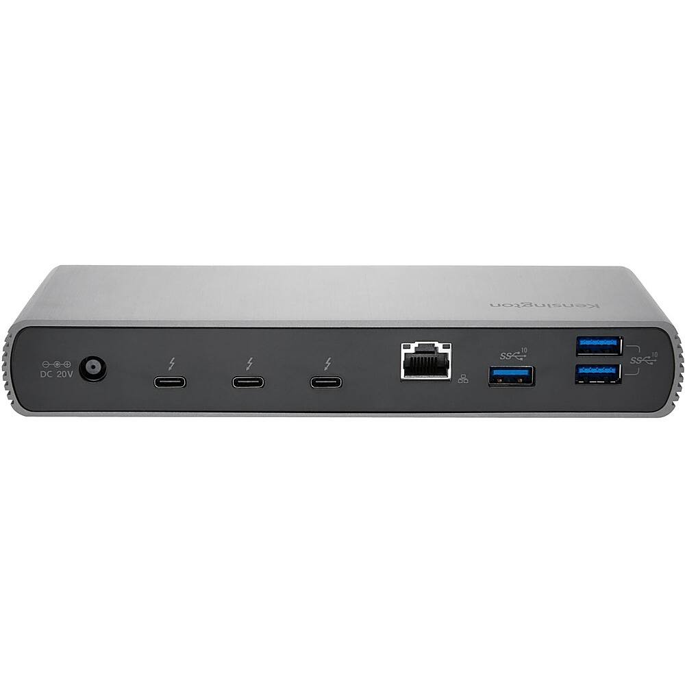 Alt View 20. Kensington - SD5700T Thunderbolt 4 Dual 4K Docking Station with 90W PD - Gray.