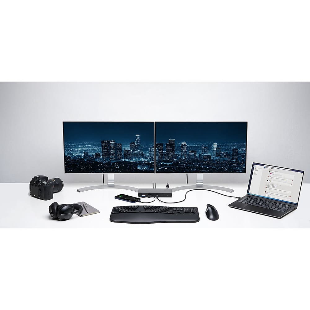 Alt View 24. Kensington - SD5700T Thunderbolt 4 Dual 4K Docking Station with 90W PD - Gray.