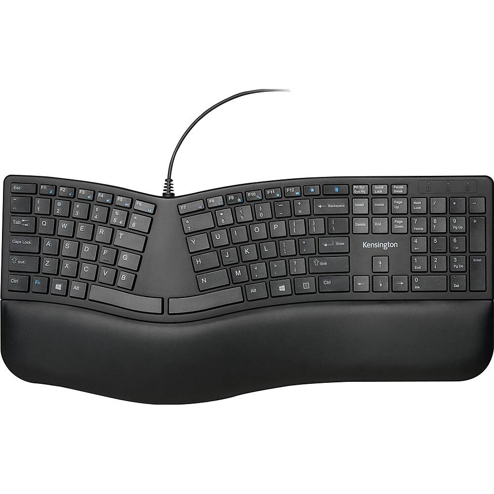 Alt View 14. Kensington - K75400US Full-size Wired Keyboard with Pro Fit Ergo - Black.