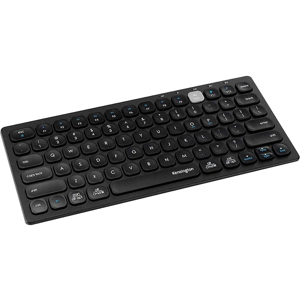 Front. Kensington - K75502US 60% Wireless Scissor Keyboard with Compact Multi- Dual Device - Black.