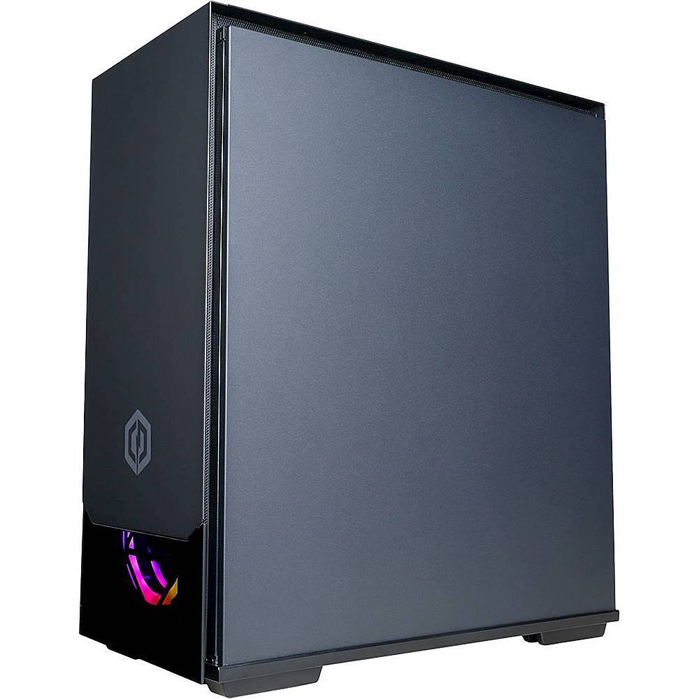 Left View: CyberPowerPC - Gamer Master Gaming Desktop - AMD Ryzen 5 5600X - 16GB Memory - AMD Radeon RX 6700 XT - 1TB HDD + 500GB SSD - Black