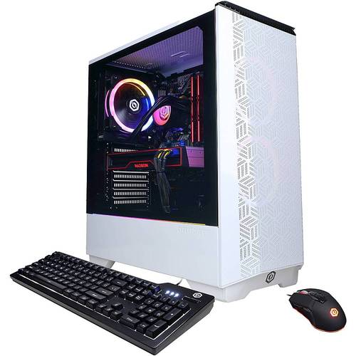CyberPowerPC - Gamer Master Gaming Desktop - AMD Ryzen 5 3600 - 16GB Memory - AMD Radeon RX 6700 XT - 500GB SSD - White