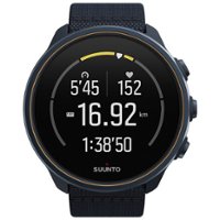 SUUNTO - 9 Baro Titanium Outdoor/Sports Adventure Tracking Connected Watch with GPS and Heart Rate - Blue Titanium - Front_Zoom