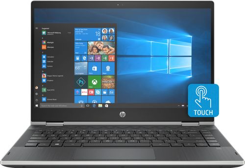 HP - Geek Squad Certified Refurbished Pavilion 2-in-1 14" Touch-Screen Laptop - Intel Core i3 - 8GB Memory - 500GB Hard Drive - Silver