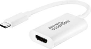 Best Buy essentials™ - USB-C to HDMI Adapter - White - Front_Zoom