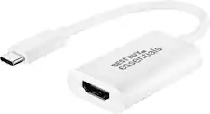 Front. Best Buy essentials™ - USB-C to HDMI Adapter - White.