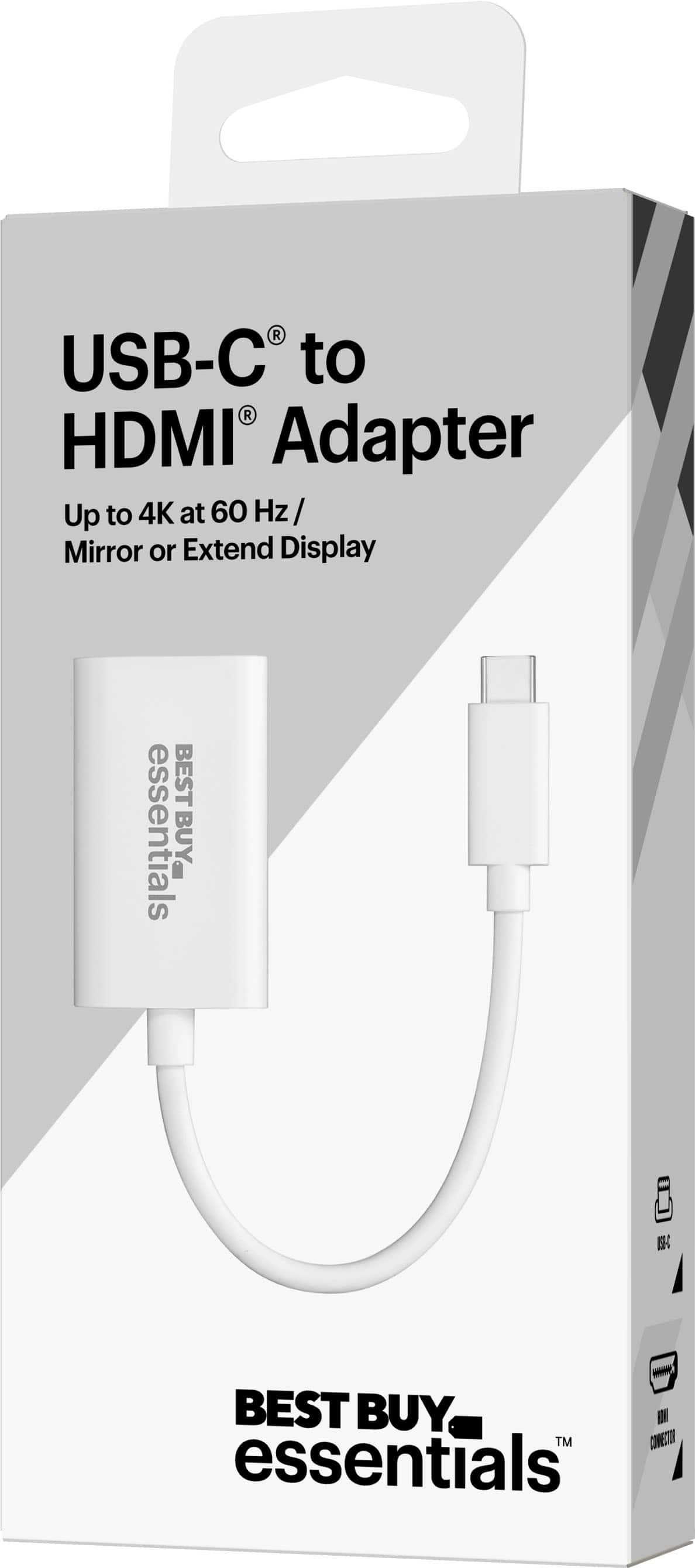 Alt View 15. Best Buy essentials™ - USB-C to HDMI Adapter - White.