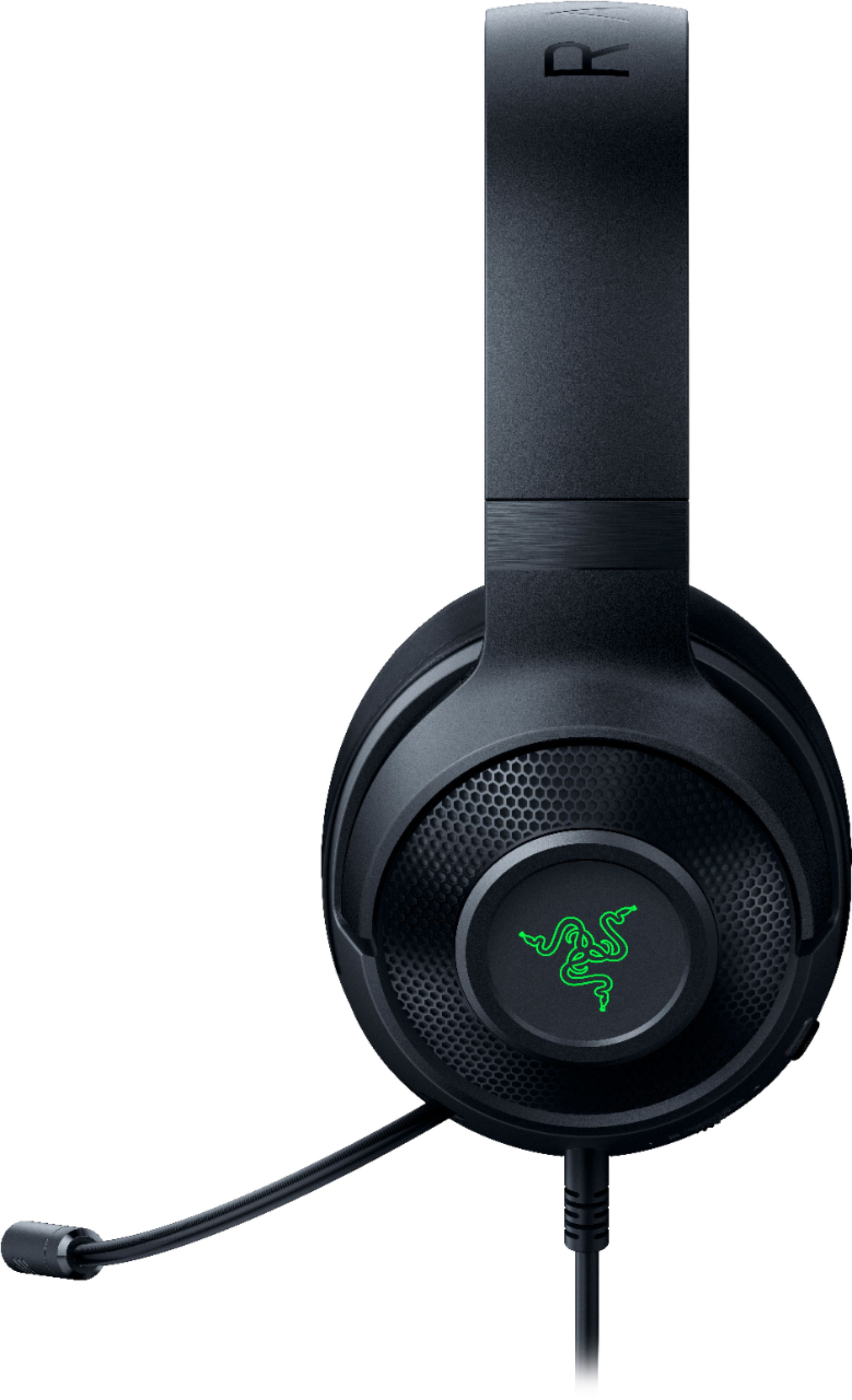 Razer Kraken V3 X Wired 7 1 Surround Sound Gaming Headset For Pc And Mac With Rgb Lighting Black Rz04 R3u1 Best Buy