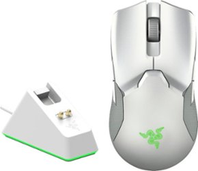Razer - Viper Ultimate Ultralight Wireless Optical Gaming Mouse with Charging Dock - Mercury - Front_Zoom