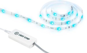 Elgato - Light Strip - RGBWW LED, 2000 lumens, 16 mil. colors, flicker-free, app control, iOS/Android/PC/Mac, Stream Deck - White - Front_Zoom