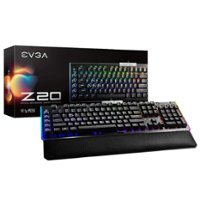 EVGA - Z20 Full-size Wired RGB Mechanical Gaming with Optical mechanic switches Keyboard (Linear) - Front_Zoom