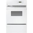 GE - 24" Built-In Single Gas Wall Oven - White - Larger Front