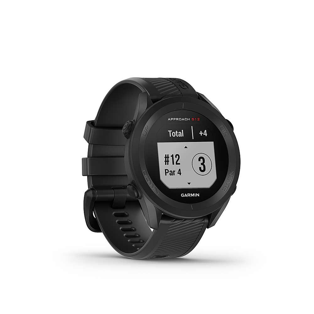 Garmin - Approach S12 GPS Smartwatch 33mm Fiber-Reinforced Polymer - Black