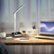 Alt View Zoom 15. OttLite - Entice LED Desk Lamp with Wireless Charging - Silver.