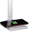 Left Zoom. OttLite - Entice LED Desk Lamp with Wireless Charging - Silver.