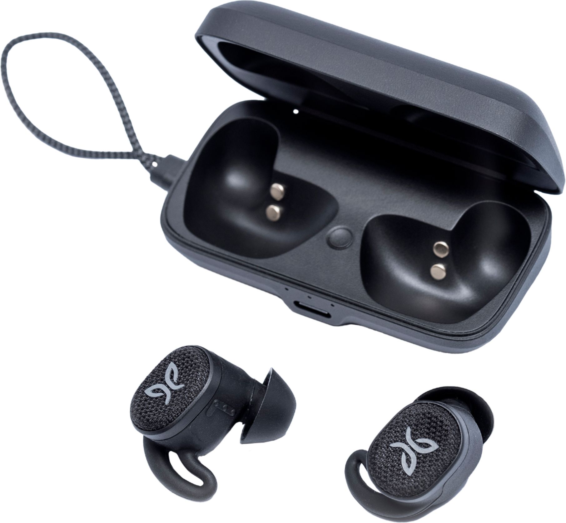 Angle View: Jaybird - Vista 2 True Wireless Noise Cancelling In-Ear Headphones - Black